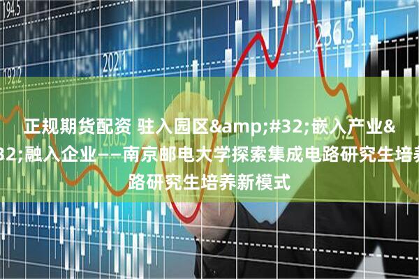 正规期货配资 驻入园区 嵌入产业 融入企业——南京邮电大学探索集成电路研究生培养新模式